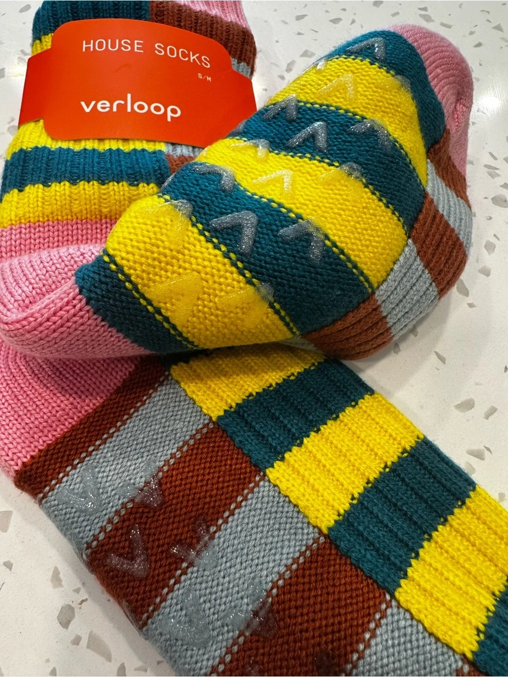 NWT Verloop Multicolor Striped House Socks